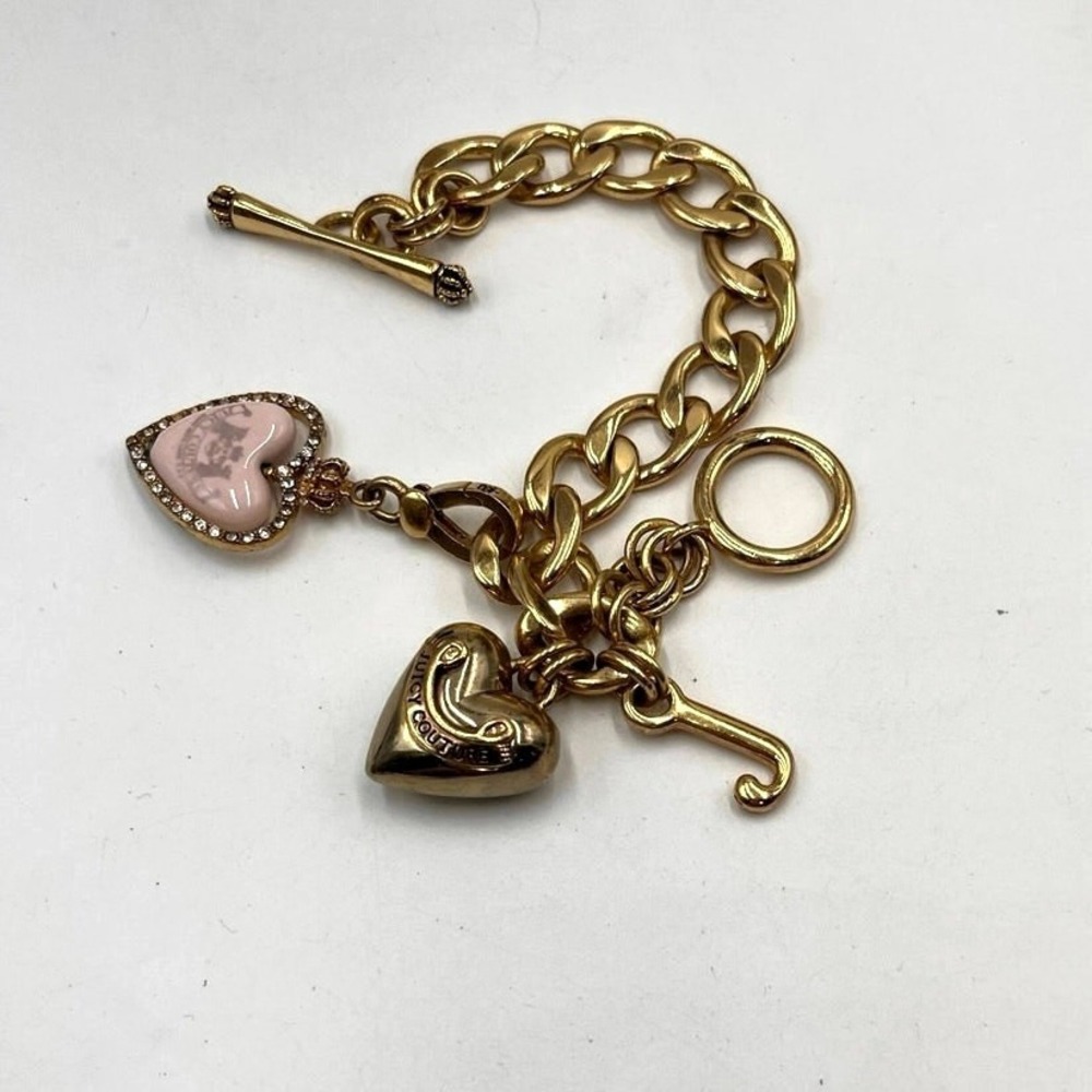 Juicy‎ Couture RARE Heart 2006 Spinner charm YJRU1085 Puff J Puff Heart Bracelet